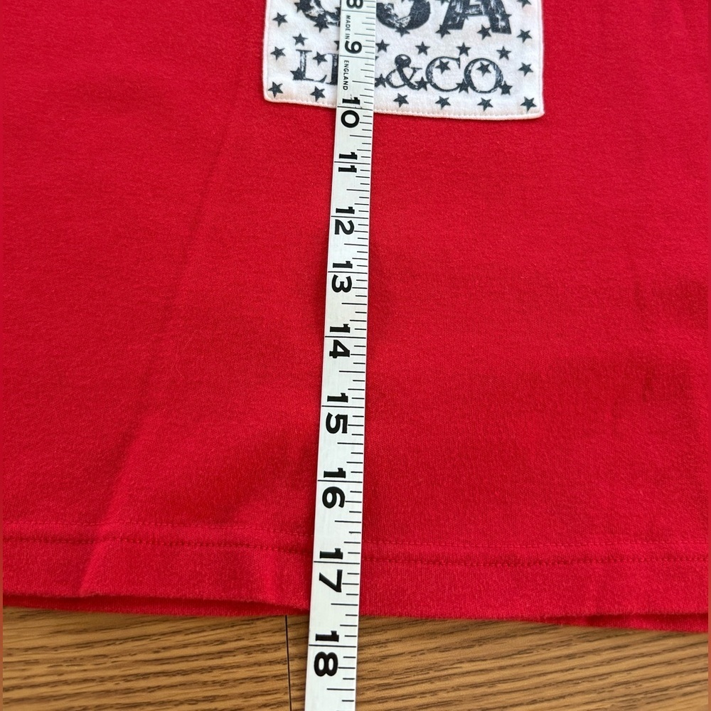 Crop Tee Duo…Vibrant Red USA Design & Robin Egg Blue, Liz & Co and Chaus brands - Picture 11 of 12